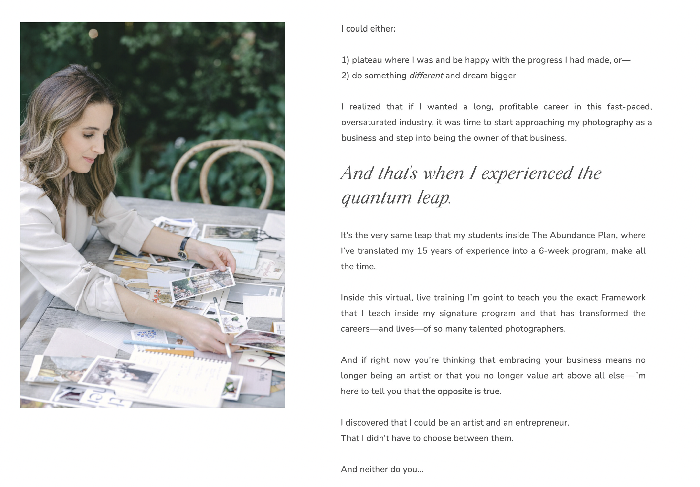 KT Merry webinar opt-in page KT's story of transformation