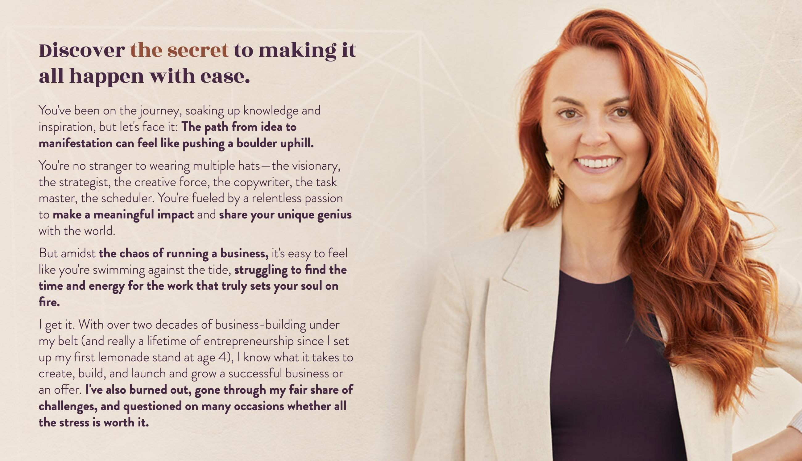 Natalie MacNeil AI Dream Team sales page agitation