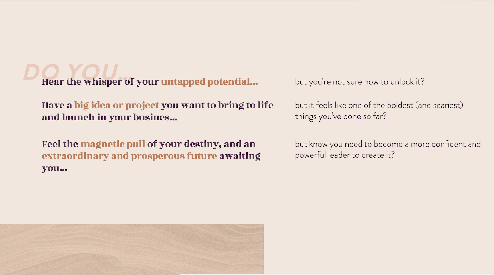 Natalie MacNeil mentorship sales page invitation