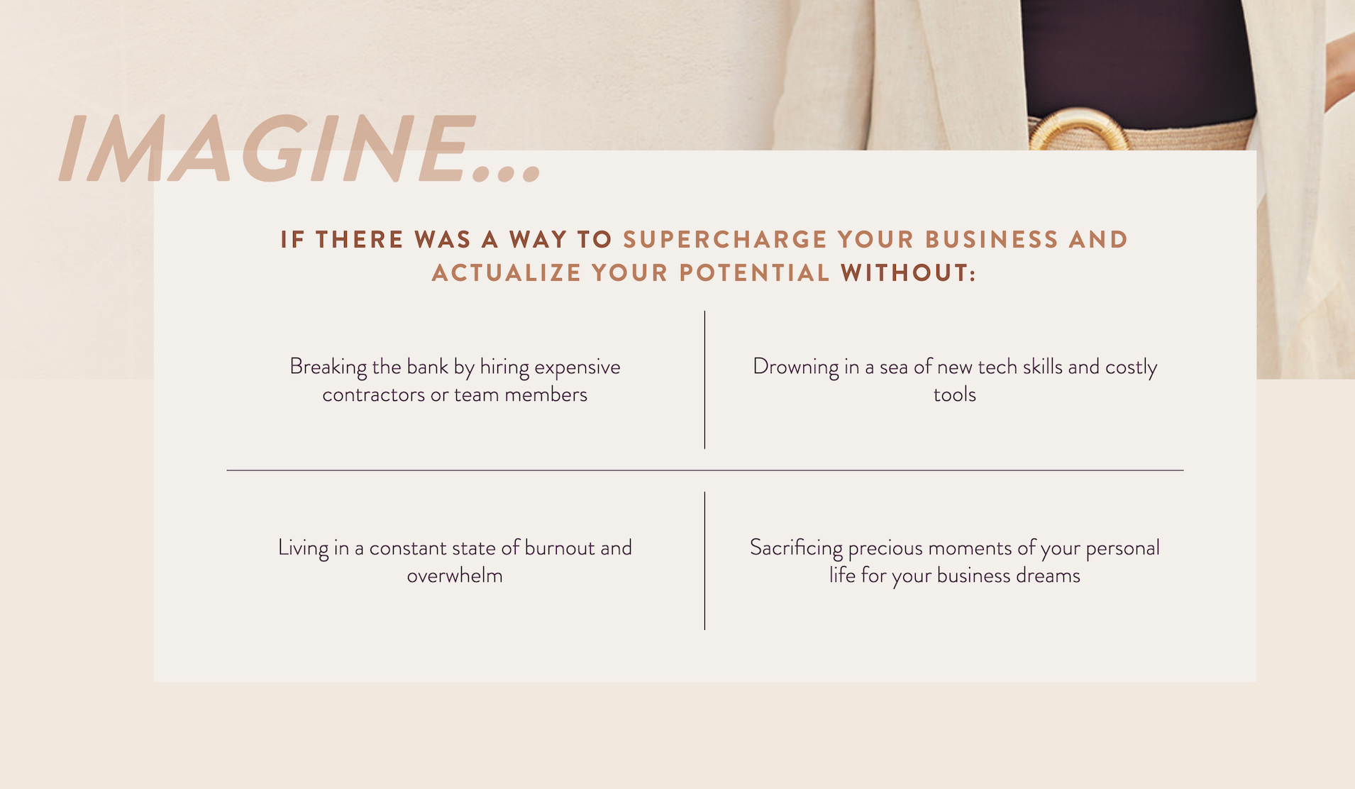 Natalie MacNeil AI Dream Team sales page business possibilities