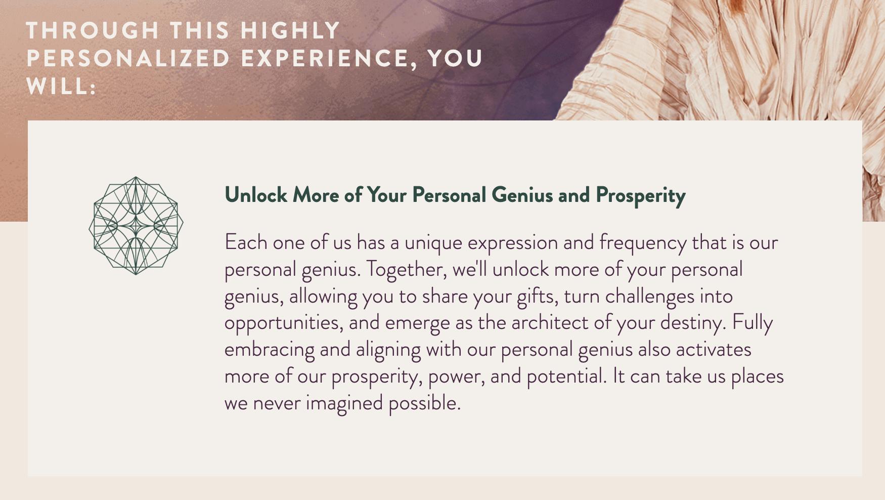 Natalie MacNeil mentorship sales page unlock your genius